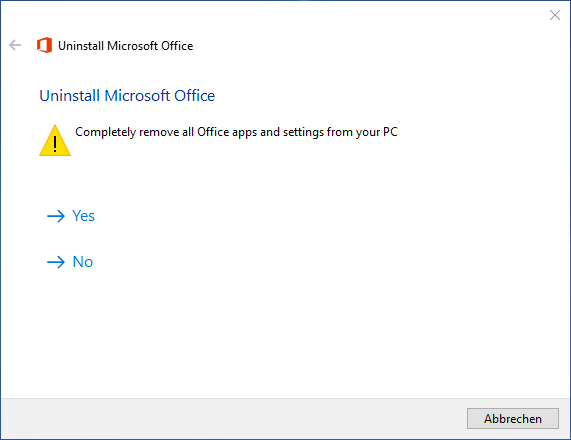 Microsoft Office vollständig deinstallieren