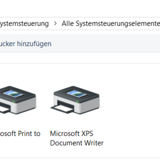 Microsoft Print To PDF in Windows 10 wieder aktivieren