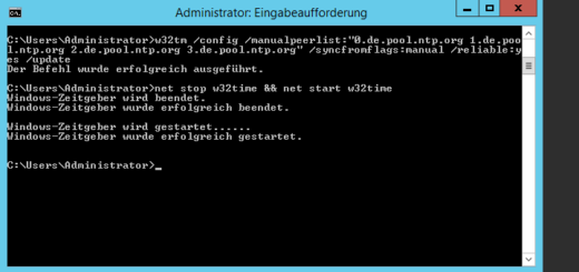 Uhrzeit unter Windows Server 2012 R2 mit einem externen Zeitserver synchronisieren