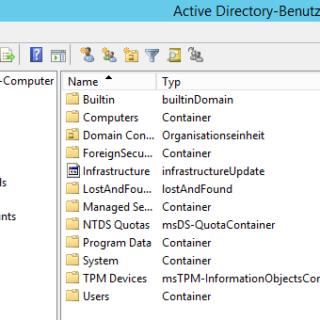 Benutzer im Active Directory unter Windows Server 2012 R2 anlegen