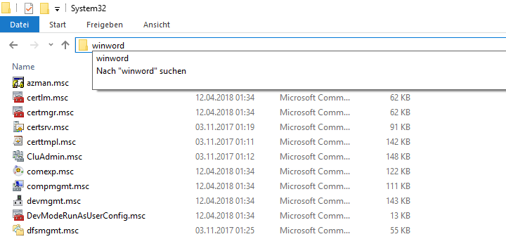 Windows 10: Programme per Explorer starten